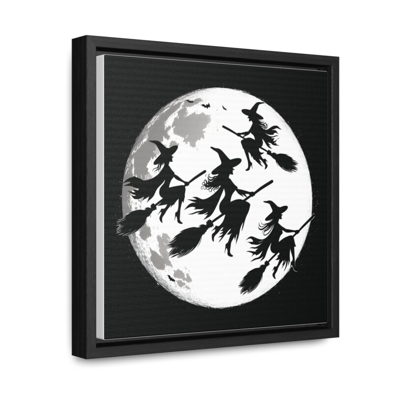 Canvas Wraps - Elegant Witch Silhouettes on Broomsticks Halloween Wall Art - Image 18