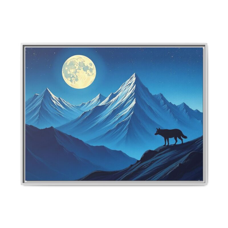 Canvas Wall Art: Moonlit Mountain Landscape - Image 110
