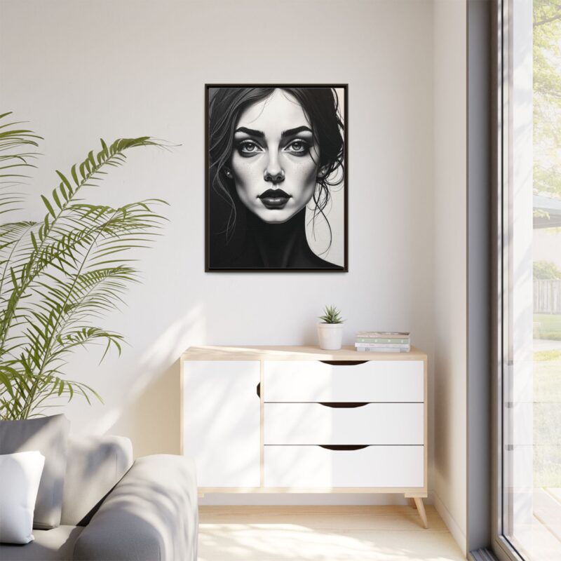 Canvas Wall Art - Abstract Woman's Face Portrait - Image 79