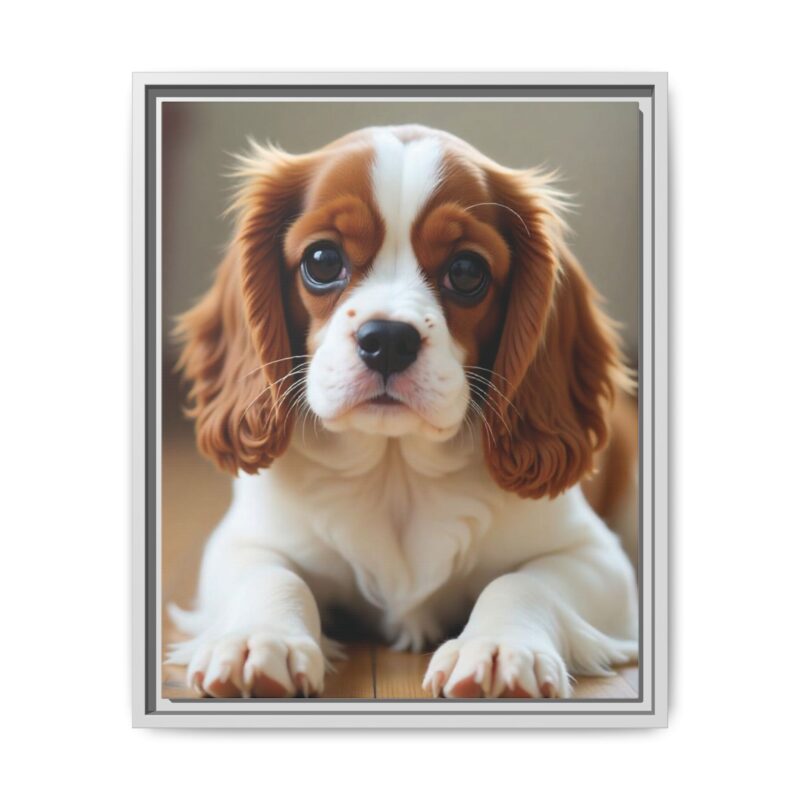 A beautifully detailed canvas print of a Cavalier King Charles Spaniel" - Image 70