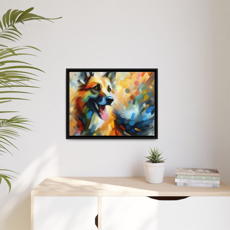 Abstract Dog Portrait Art - Unique Canvas for Pet Lovers - Image 24