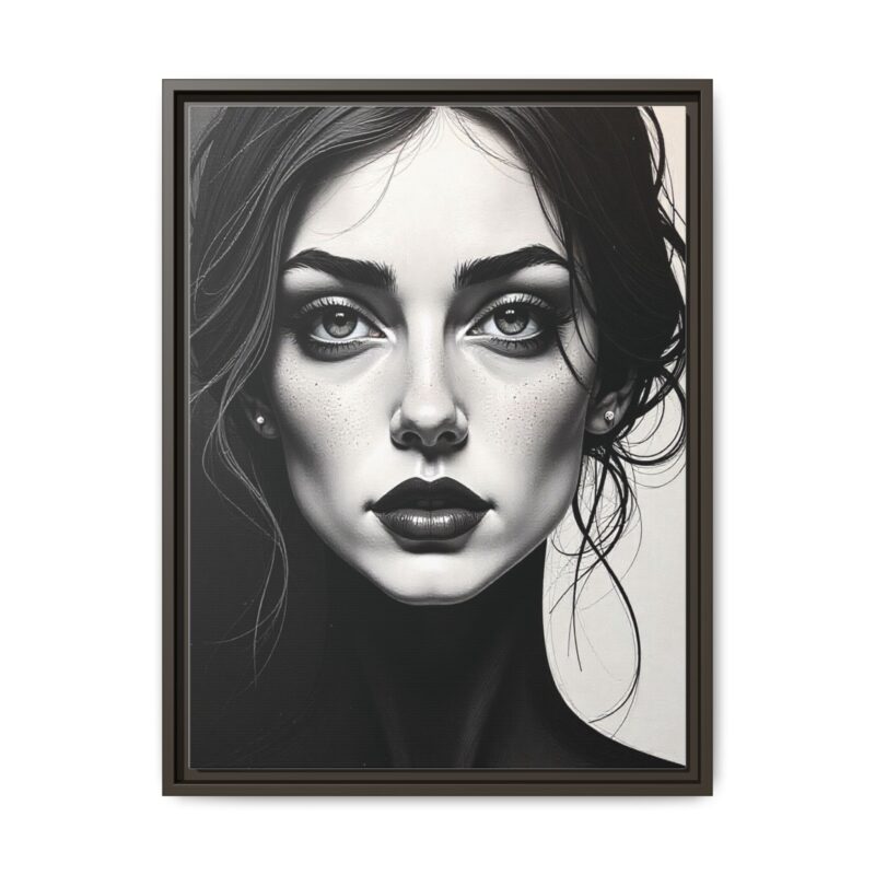 Canvas Wall Art - Abstract Woman's Face Portrait - Image 61