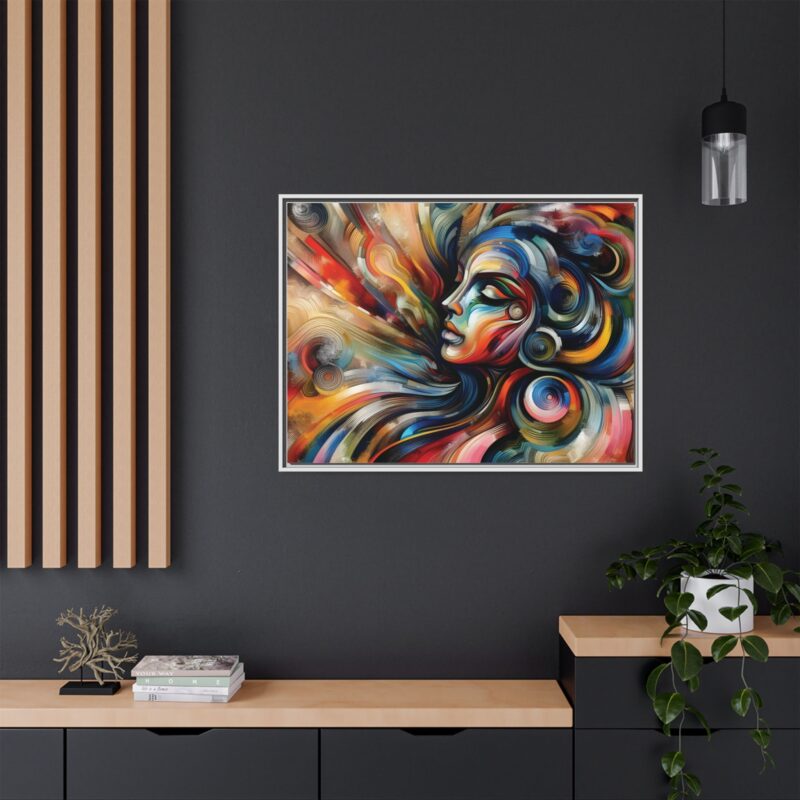 Canvas Abstract Art of a Woman - Modern & Minimalist Wall Decor - Image 109