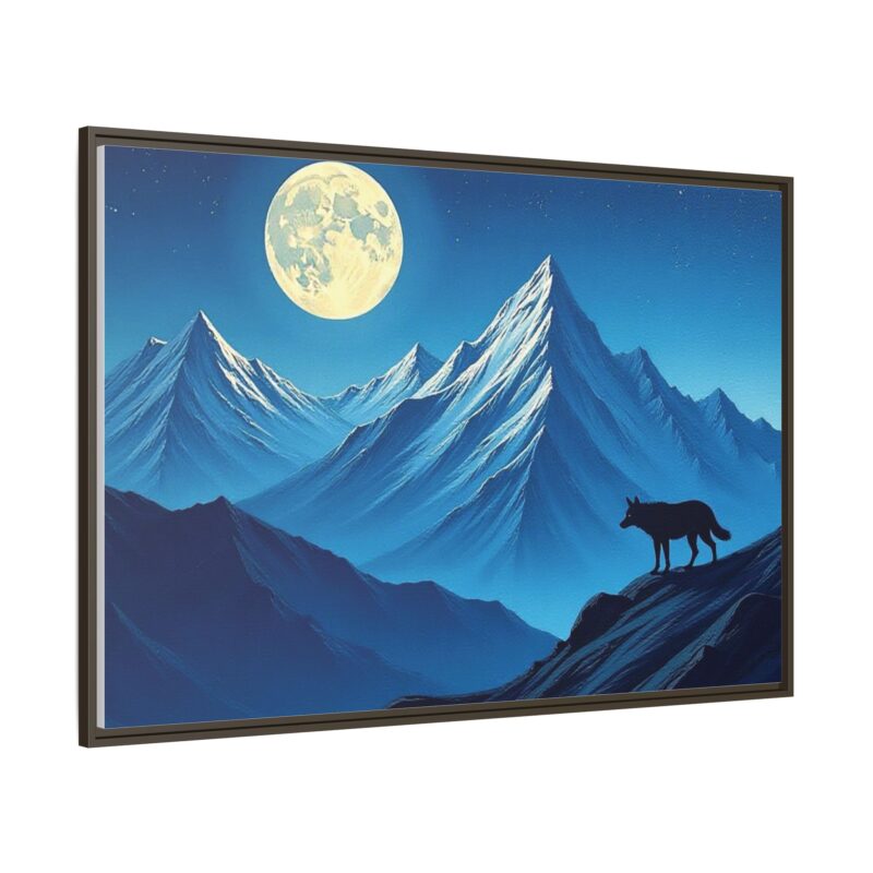 Canvas Wall Art: Moonlit Mountain Landscape - Image 115
