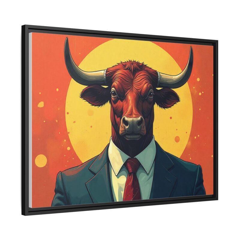 Matte Canvas, Framed Bullish Ambition - Image 27