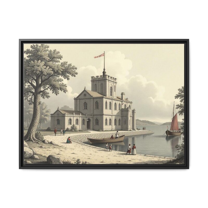 Framed Wall Art - 1820s in England Matte Canvas - Image 30