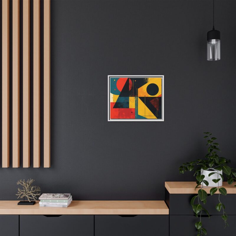 Matte Canvas, Framed Dynamic Geometry a striking abstract artwork - Image 69