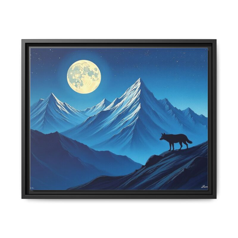 Canvas Wall Art: Moonlit Mountain Landscape - Image 18