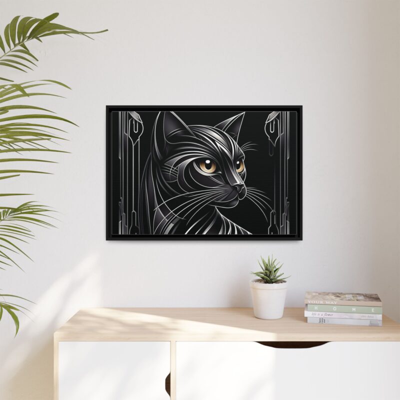 Glamorous Black Cat Art Deco Prints - Stylish and Dark Home Decor - Image 25