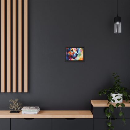 Contemporary Abstract Dog Painting - Vibrant Wall Art Deco