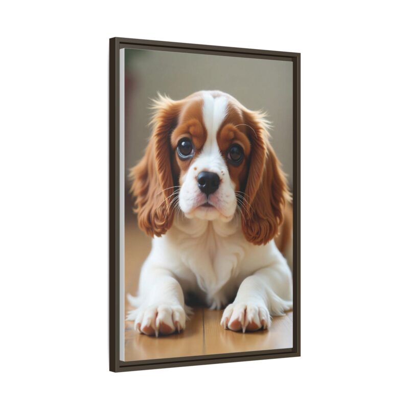 A beautifully detailed canvas print of a Cavalier King Charles Spaniel" - Image 83