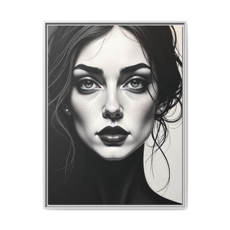 Canvas Wall Art - Abstract Woman's Face Portrait - Image 81