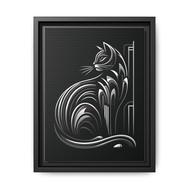Unique and Eye-Catching: Black Cat Art Deco Wall Decor - Image 6