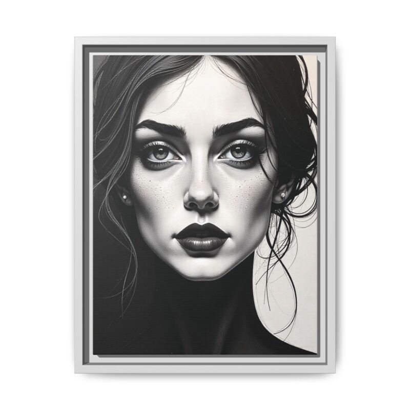 Canvas Wall Art - Abstract Woman's Face Portrait - Image 49