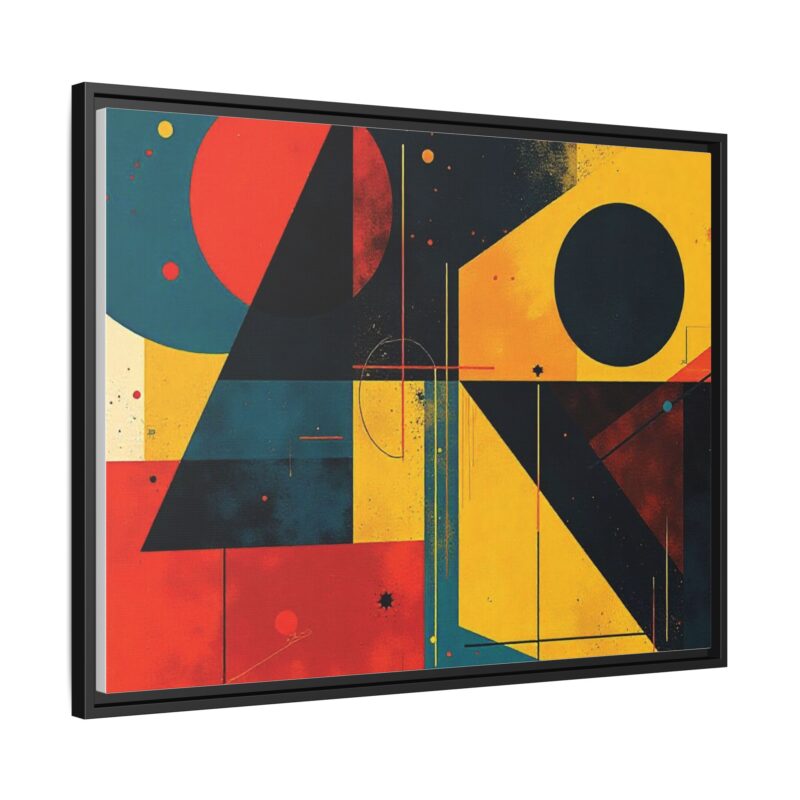Matte Canvas, Framed Dynamic Geometry a striking abstract artwork - Image 31