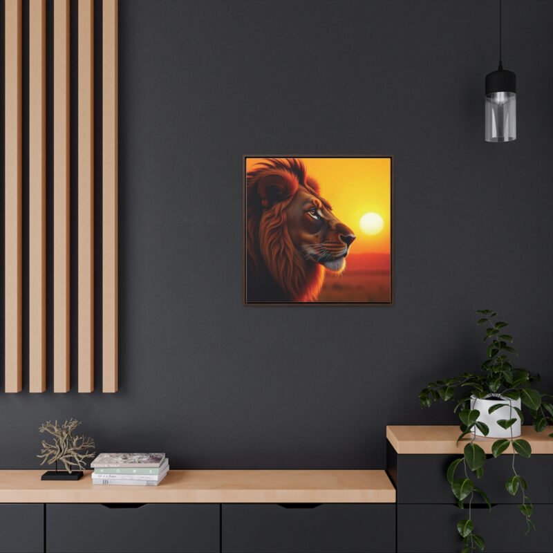 Canvas Wraps - Majestic Lion in Golden Sunset - Image 40