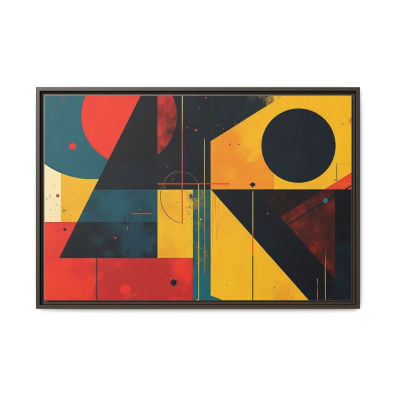 Matte Canvas, Framed Dynamic Geometry a striking abstract artwork - Image 96