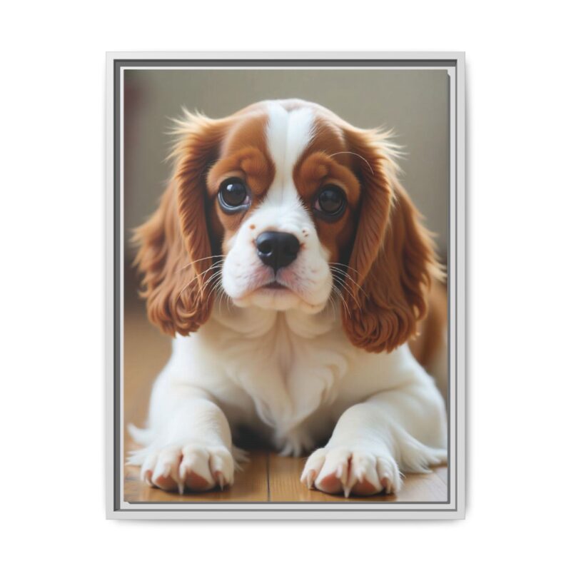 A beautifully detailed canvas print of a Cavalier King Charles Spaniel" - Image 78