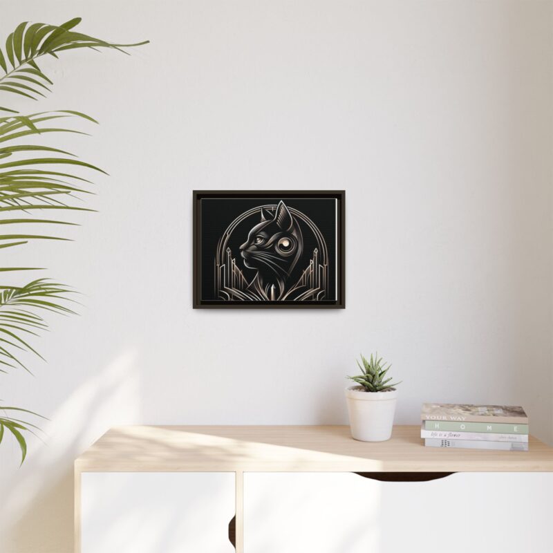 Elegant Art Deco Black Cat Canvas - Dark and Luxurious Wall Art Design - Image 19