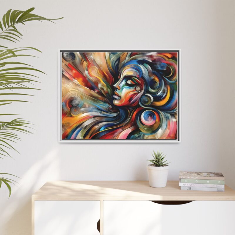 Canvas Abstract Art of a Woman - Modern & Minimalist Wall Decor - Image 94