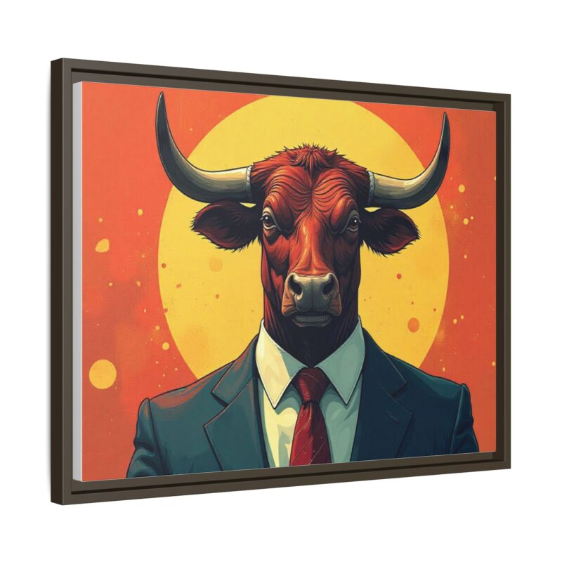 Matte Canvas, Framed Bullish Ambition - Image 63