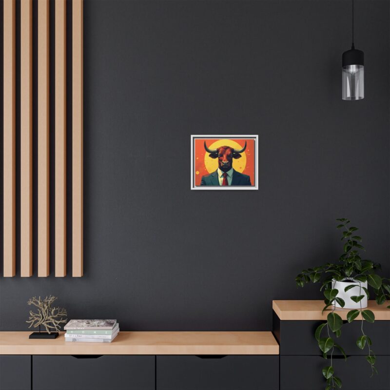 Matte Canvas, Framed Bullish Ambition - Image 49