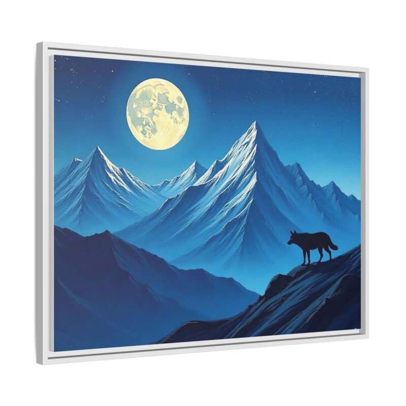 Canvas Wall Art: Moonlit Mountain Landscape - Image 102
