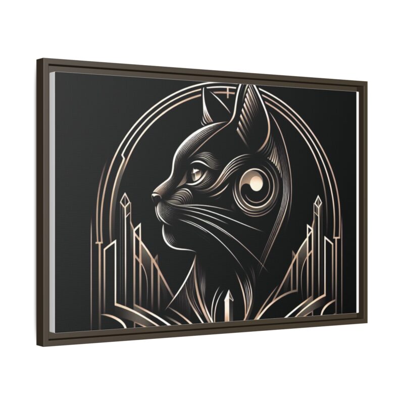 Elegant Art Deco Black Cat Canvas - Dark and Luxurious Wall Art Design - Image 30